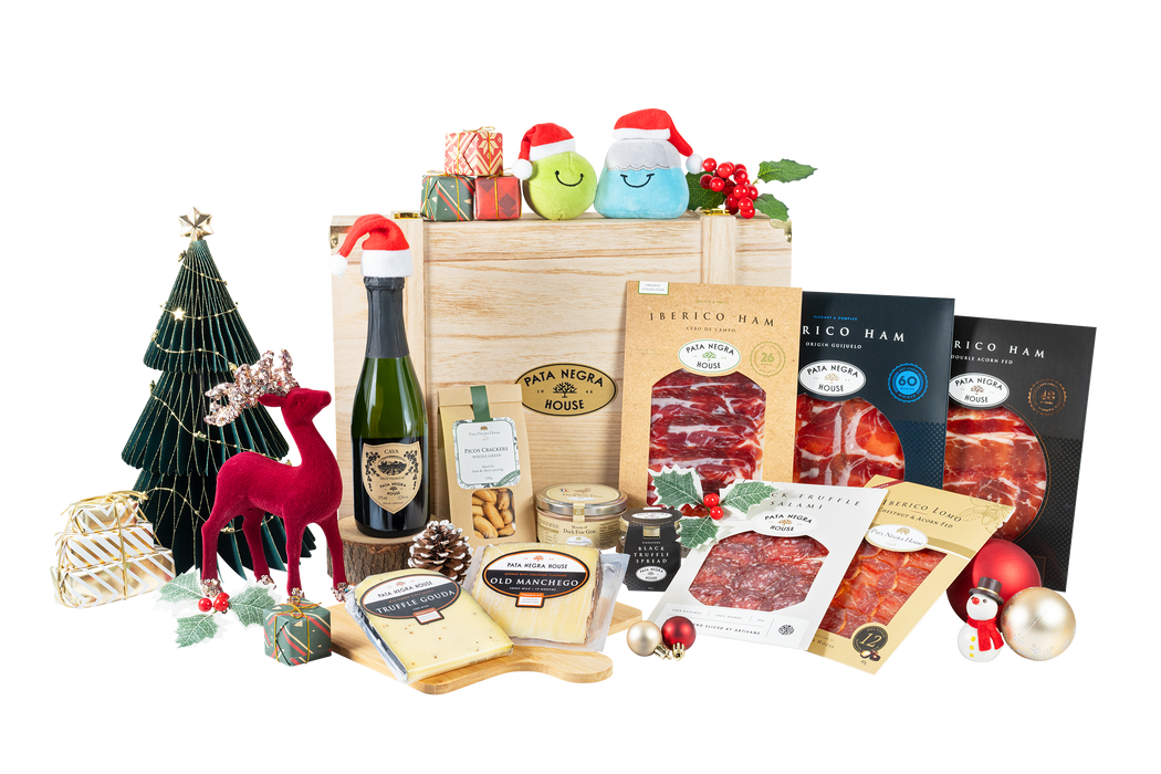 XH03 - 尊尚黑毛豬火腿‧ 聖誕禮籃
