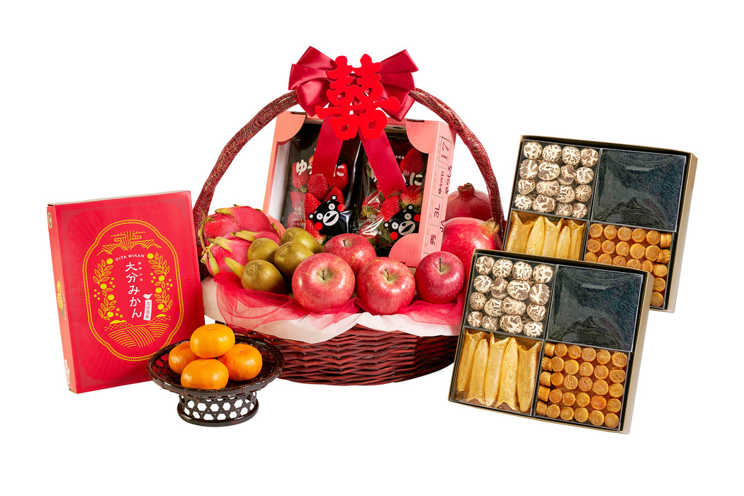 WH3 - 琴瑟和鳴過大禮禮籃 - 旬果連海味