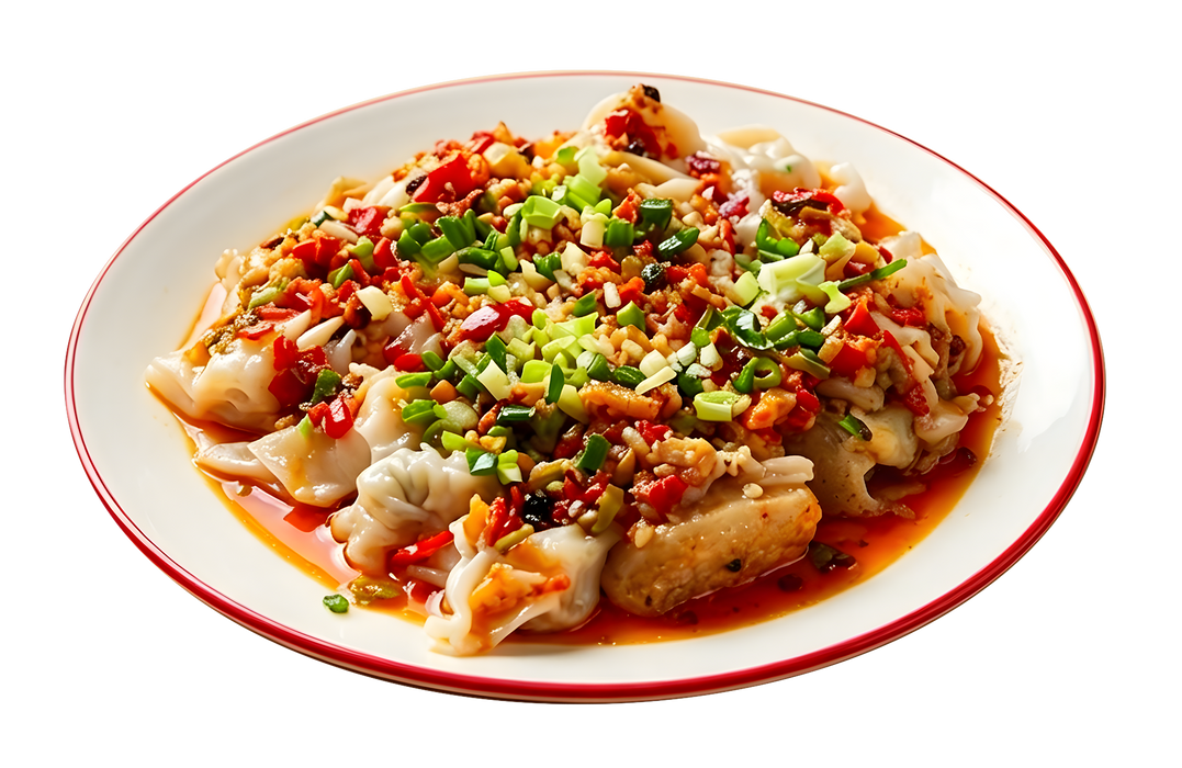 顧家剁椒蒸班頭腩配紅油抄手